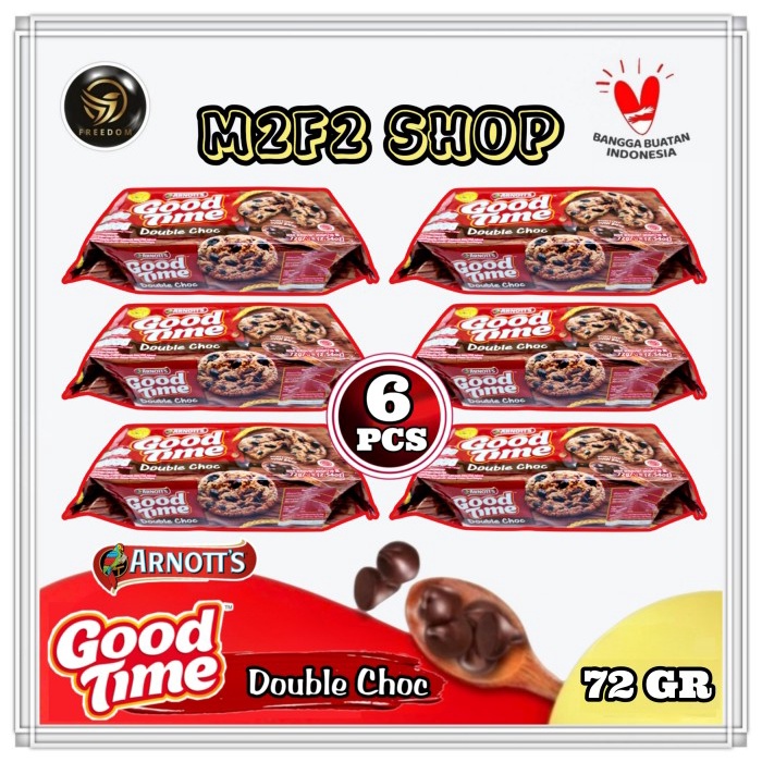 

Good Time Double Choco Cookies | Kukis Cokelat - 72 gr (Kemasan 6 Pcs)