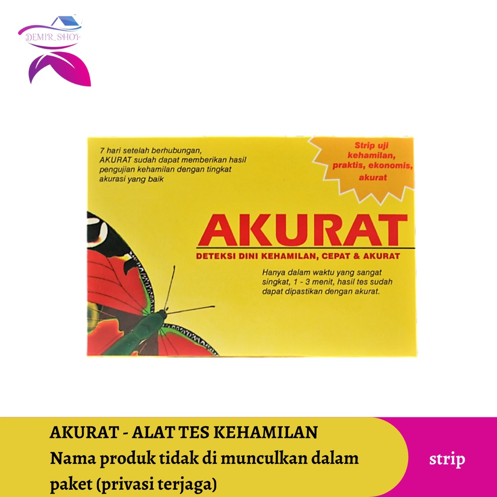 Akurat Test Pack / Alat Tes Kehamilan Akurat - Strip