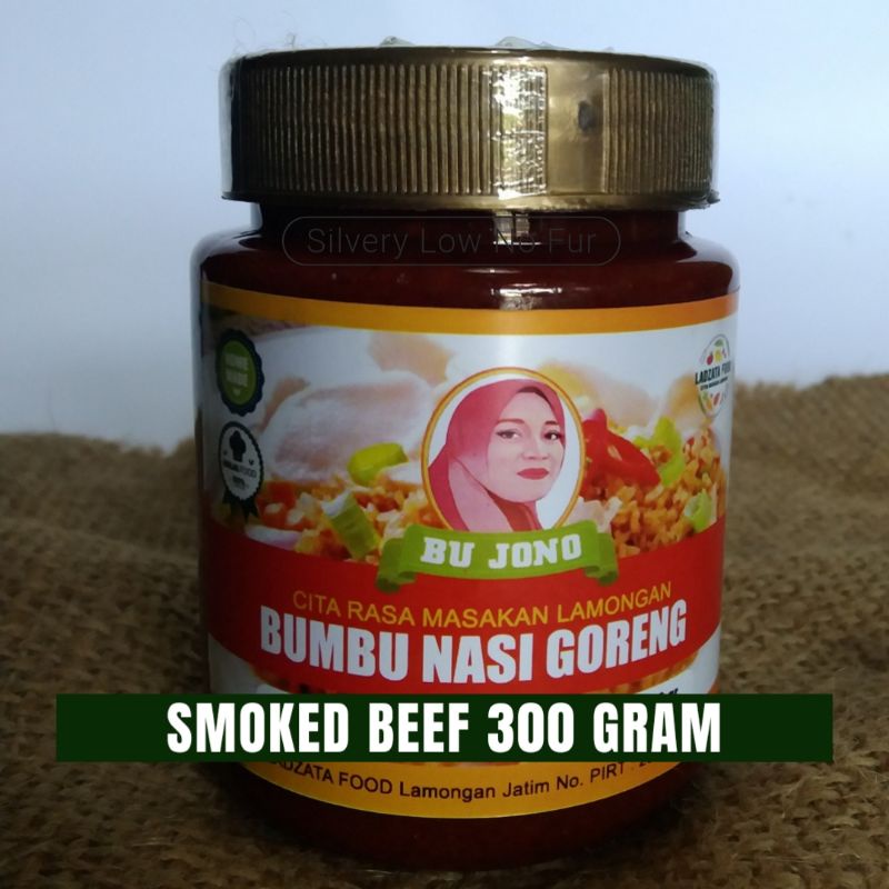 

Bumbu Masakan Nasi Goreng smoked beef 300 gram | Bu jono | bumbu masak nasi goreng | food | Khas nusantara | makanan goreng | pemenang rasa