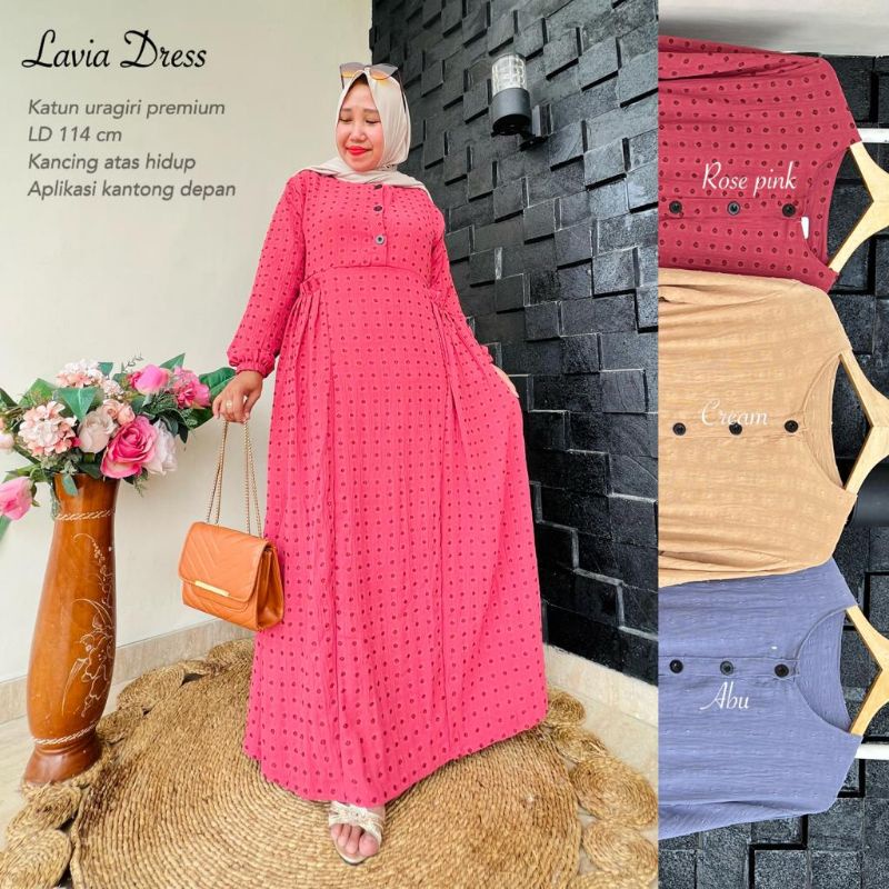 Gamis Crincle AirFlow URAGIRI DOT //JF1152