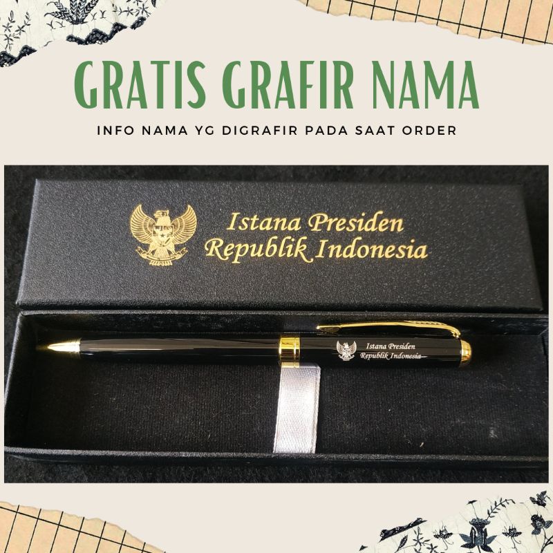 

Pulpen mewah logo istana gratis tambah nama