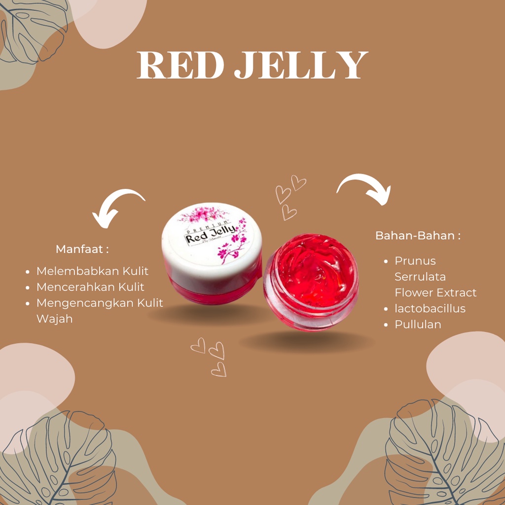 【X】RED JELLY SUPER GLOWING/JELLY GLOWING/CREAM PEMUTIH WAJAH/SKINCARE/PEMUTIH WAJAH