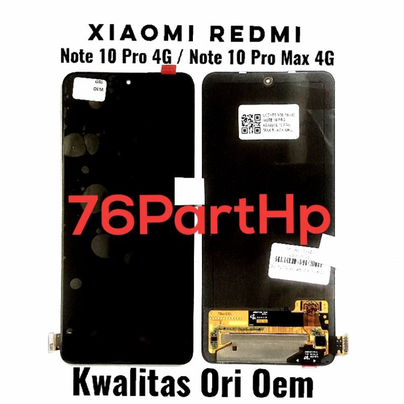 Ori Oem Lcd Touchscreen Fullset Xiaomi Redmi Note 10 Pro 4G - Note 10 Pro Max 4G