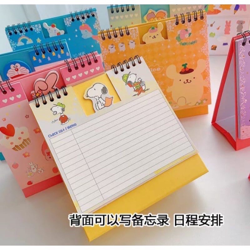 Jual Calender Desk Sanrio Series Cute Desain Kalender Meja