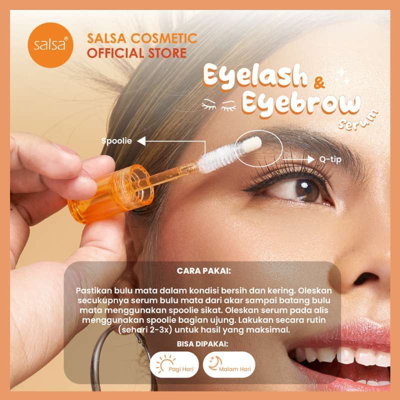 Qeila - SALSA EYELASH &amp; EYEBROW SERUM BPOM