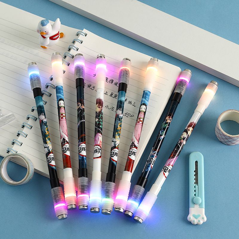 PGC PULPEN SPINNING LED / PEN LED SPINNING / PULPEN MAGNET PUTAR LED LAMPU NYALA / PULPEN PUTAR LED ANIME