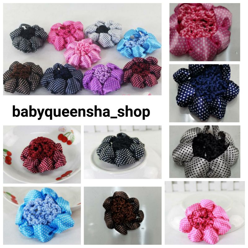 cepol ballet/cepol anak/cepol rambut/cepol/cepol untuk ballet/aksesoris ballet/cepol ballet polkadot