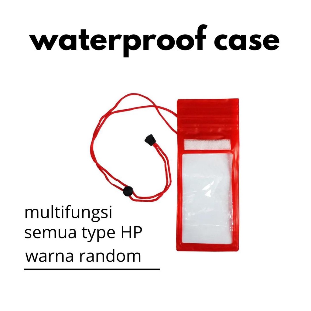 WATERPROOF CASE HP MULTIFUNGSI WARNA RANDOM | PELINDUNG HP ANTI AIR