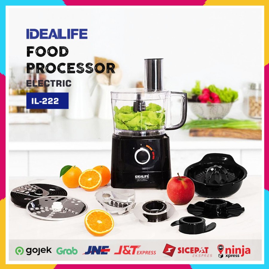 IDEALIFE Electric Food Processor IL-222 - Penggiling Pemulat Listrik