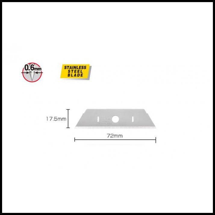 

Refill Spare Blade For The All Stainless Steel Knife Skb-2S/10B Olfa