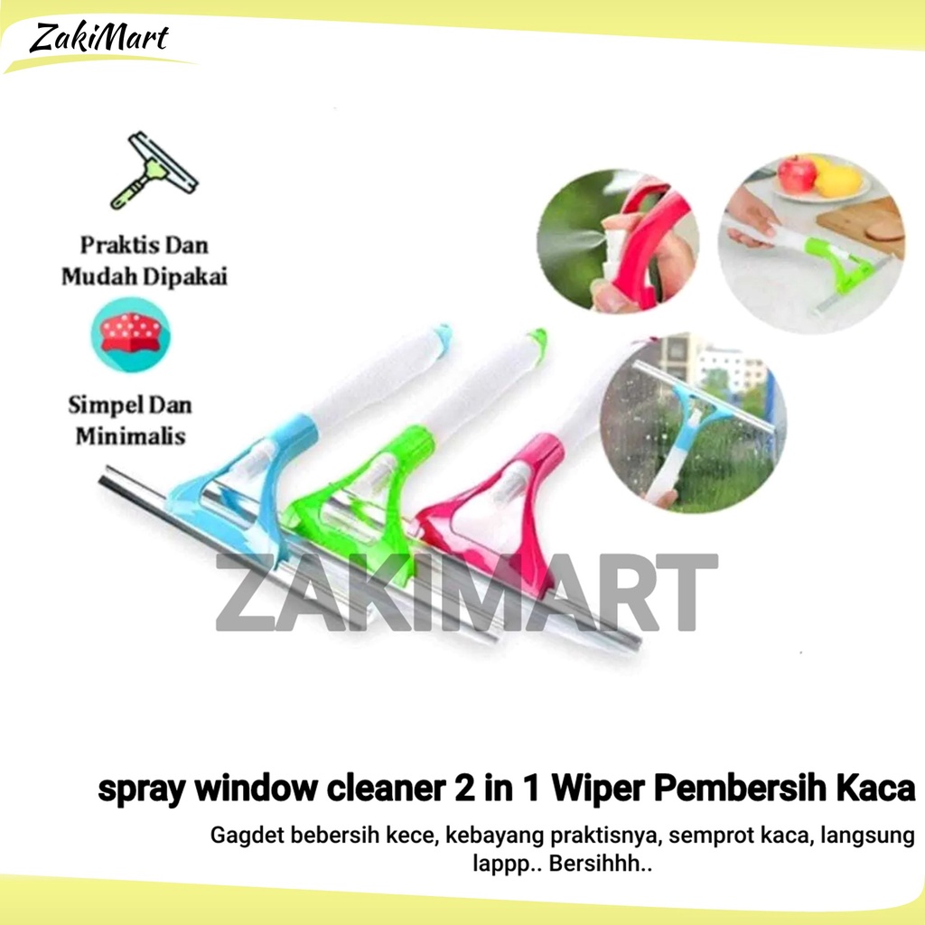 spray window cleaner 2 in 1 Wiper Pembersih Kaca Serbaguna