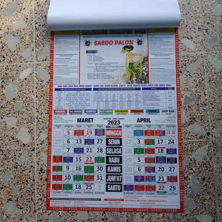 

(L-F1F-➸) Kalender Jawa 2023 Sabdo Palon Kalender Kejawen tanggalan jawa kekinian