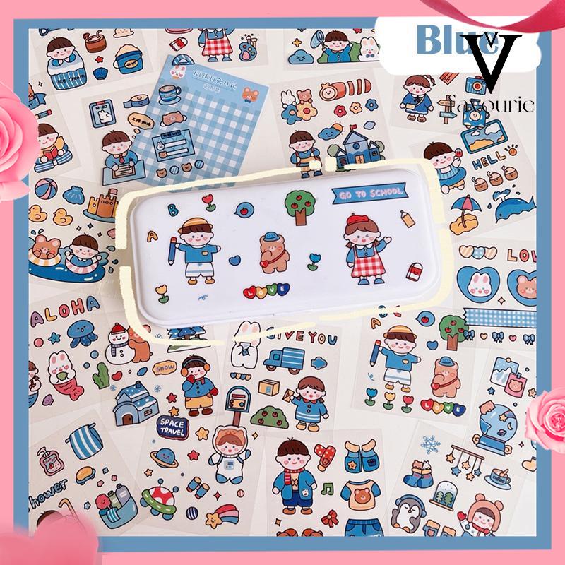 COD20PCS/Set Stiker Motif Kartun Korea Lucu Anti Air Dekorasi pola kecil Handbook Scrapbook DIY-FA