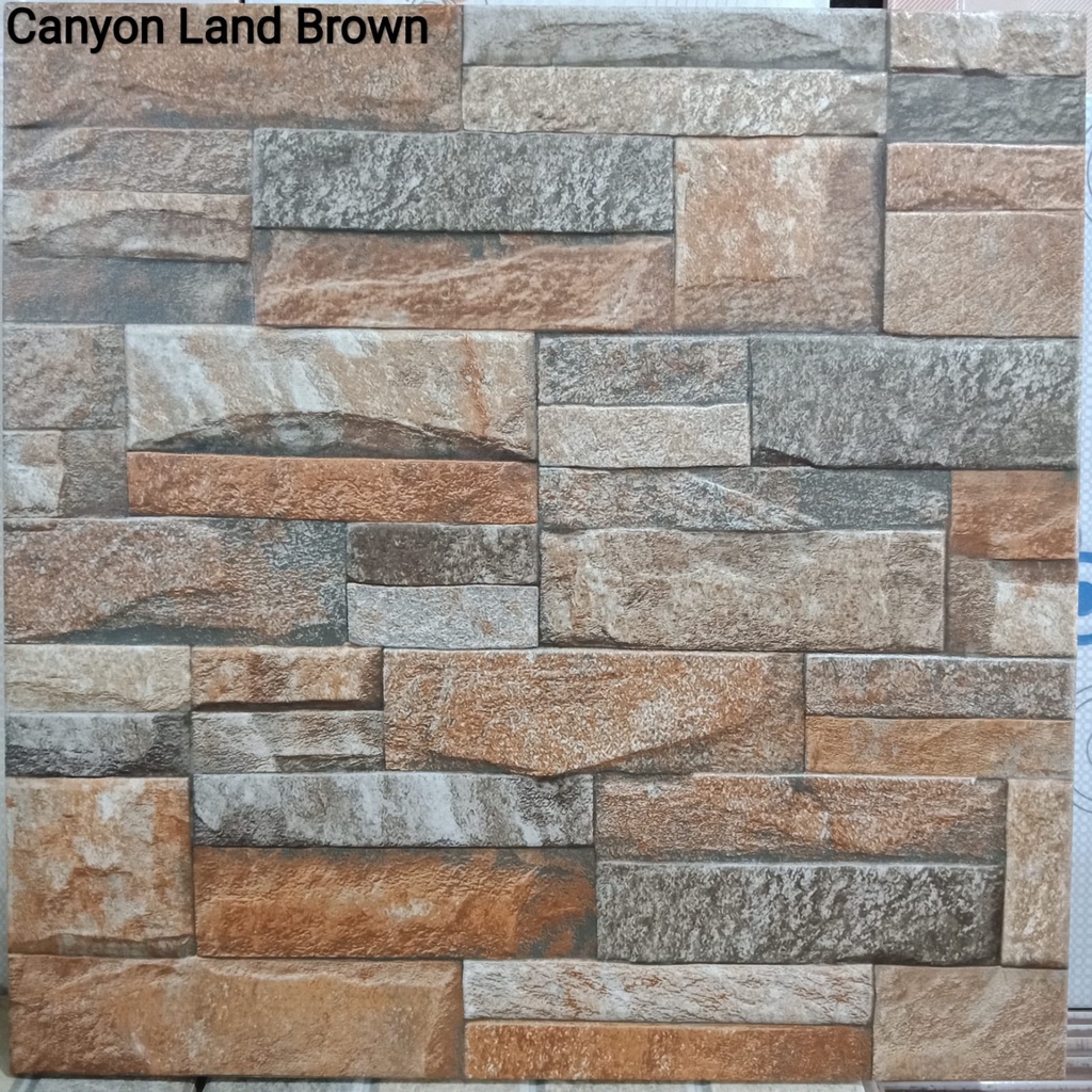 Keramik Mulia 40x40 Canyonland Brown - Kasar