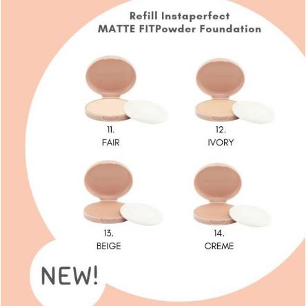 [REFILL] WARDAH Instaperfect MATTE FIT Powder Foundation | Powder Foundation  BY AILIN