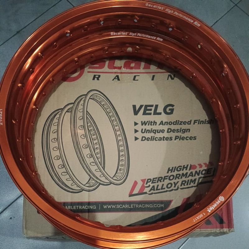 VELG SCARLET SET 185 + 215 RING 17 WR SHAPE