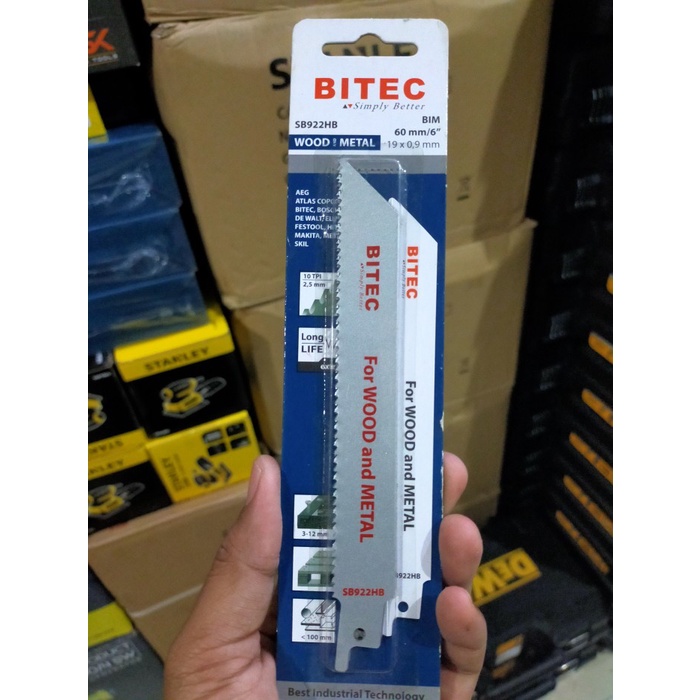 Mata Saw Blade Bitec Mata Reciprocating Kayu Besi Sb922Hb