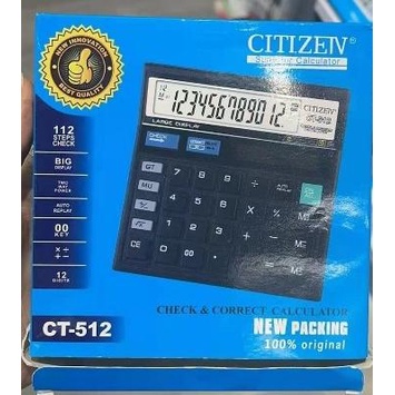 

Kalkulator Citizen Ct 512 12 Digit - Calculator Citizen Murah Bagus