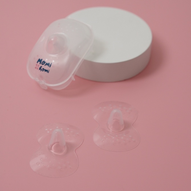 MOMI HOMI Pelindung Puting 03 Bahan Silikon Untuk Menyusui nipple Cover shiled breast pad  BPA Free Bebas Bahan Kimia Nipple Shield