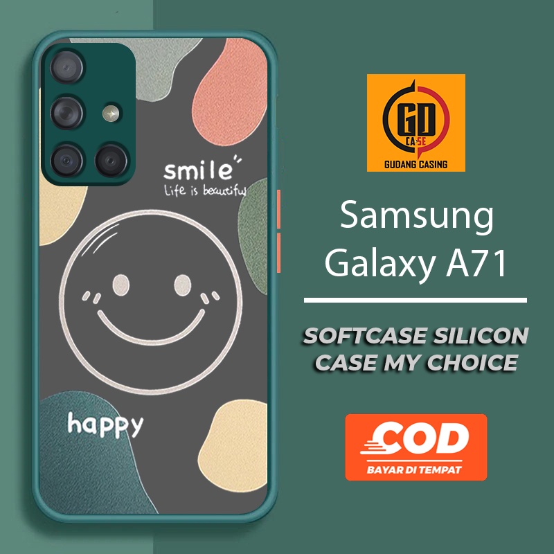 Case SAMSUNG GALAXY A71  Case Hp SAMSUNG  GALAXY A71 Case Mychoice Gudang Casing [SMILE] Casing Hp A