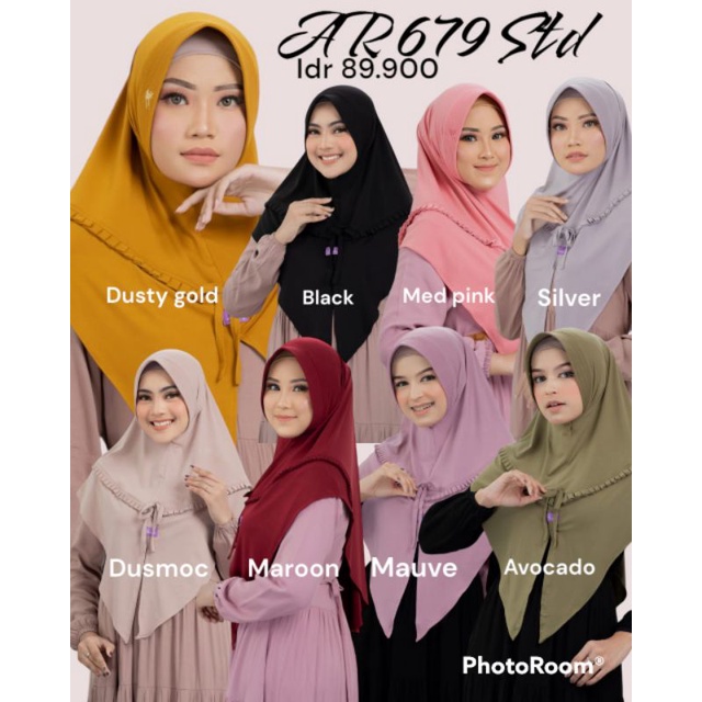 TERBARU HIJAB JILBAB AR RAFFI AR 679 JILBAB INSTAN DEWASA BAHAN ADEM NYAMAN