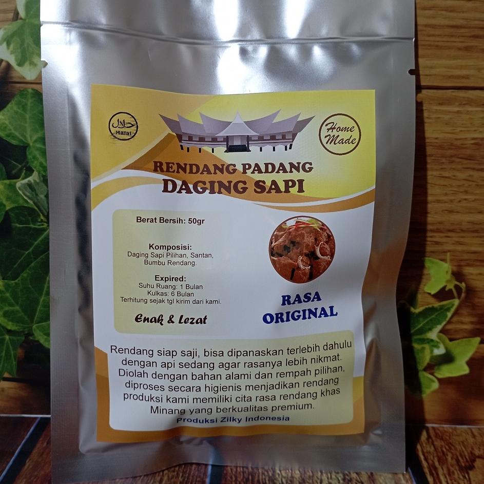 

((R-3-9 ㊛> Rendang Randang Daging Sapi Khas Asli Padang Minang Zilky Original Ori Pedas Pedes Salero Food SaleroFood Makanan Siap Saji Bukan Mama Mamah Fuji Puji viral