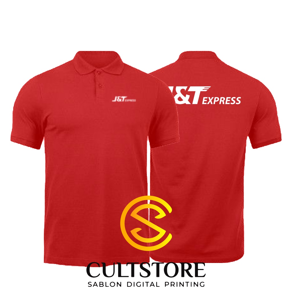 KAOS POLO KURIR JNT EXPRESS - CUSTOM KAOS POLO PERUSAHAAN - CUSTOM BAJU POLOSHIRT