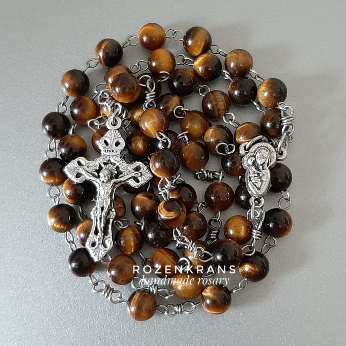 Rosario - Rosario Batu Alam Tiger Eye 6Mm - Hollishop
