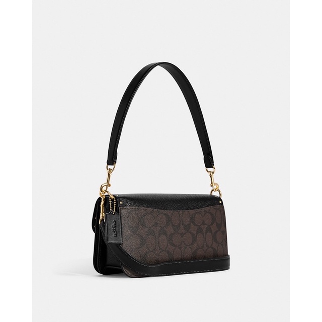 Coach Morgan Shoulder Bag In Colorblock Signature Canvas With Rivets (CE563)