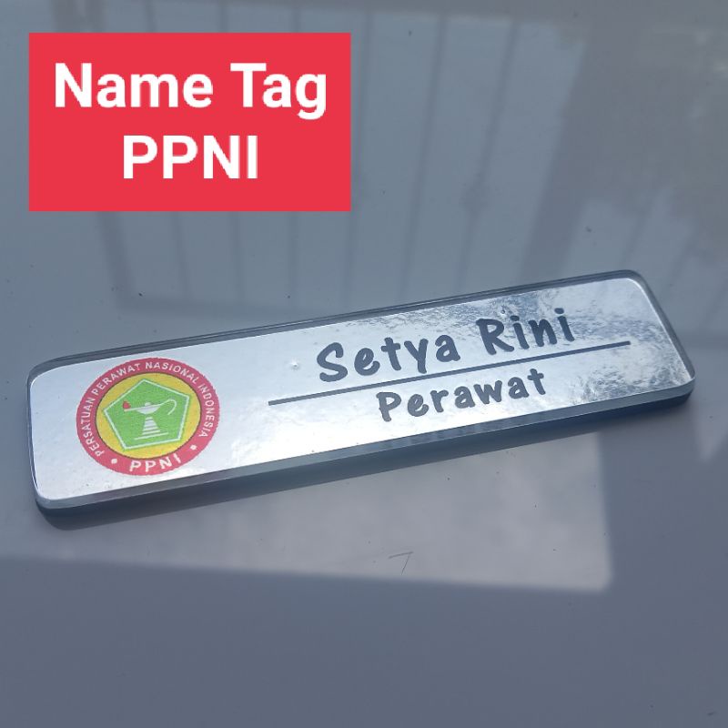 Name Tag Papan Nama Logo PPNI Perawat