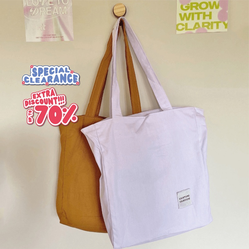 CHIKOISME - CIKO Totebag Baby Kanvas Tas Wanita Retro NR