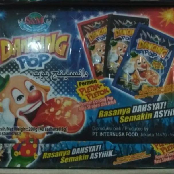 

R(93♫♪) Permen Dancing Pop pletak pletok isi 40 proses cepat