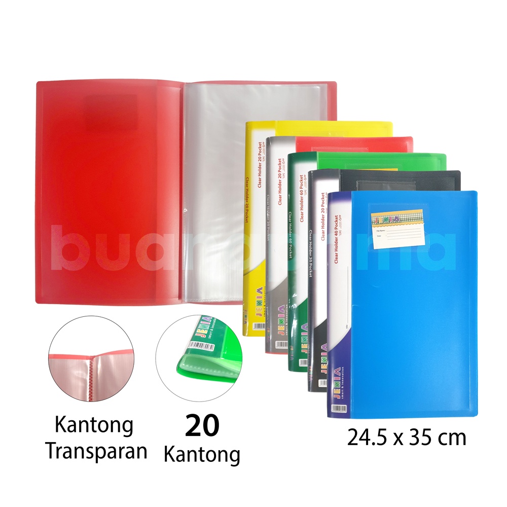 Jual Map Clear Holder Jenia Kantong Document Keeper Display Book