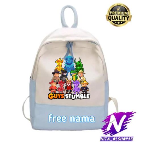 tas sekolah stumble guys tas ransel anak stumble guys