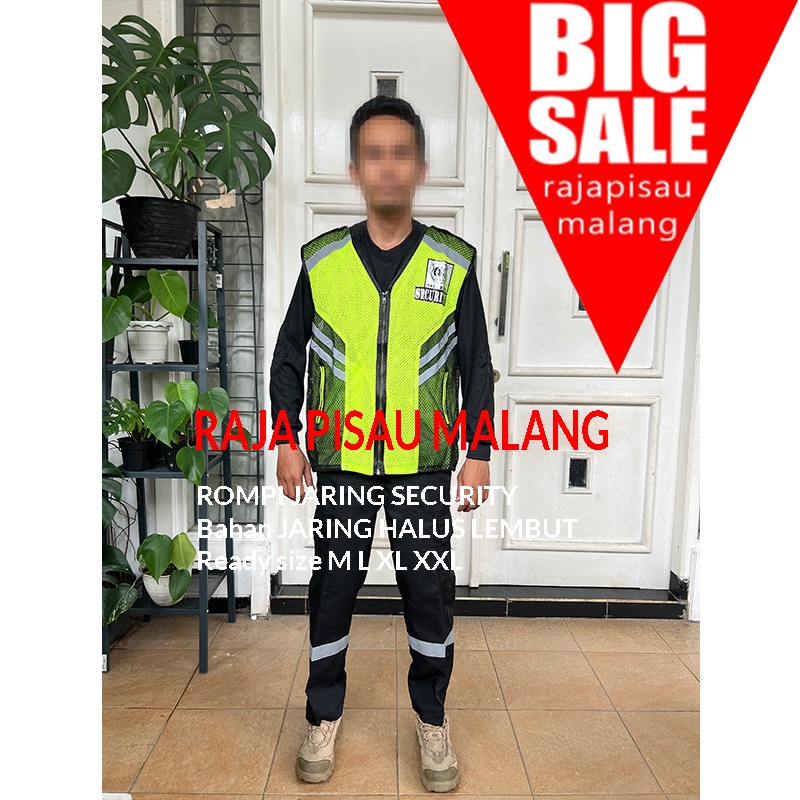 ROMPI JARING HITAM Rompi Security/Satpam Terbaru | Rompi Satpam Terbaru | Rompi Security Tebal | Double Mesh | Bisa COD SECURITY