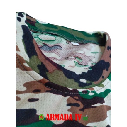 Kaos Loreng Dryfit TNI AD Terbaru Kaos Loreng Pendek