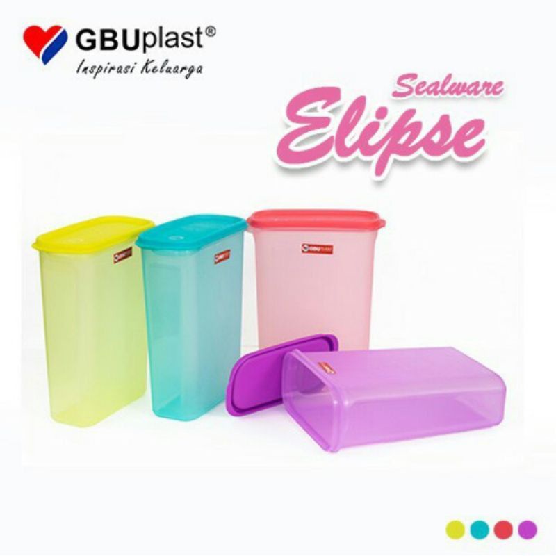 GBU Plast Toples Elipse Large 2300 ml Tempat Makanan Kedap Udara BPA Free Food Safe Sealware
