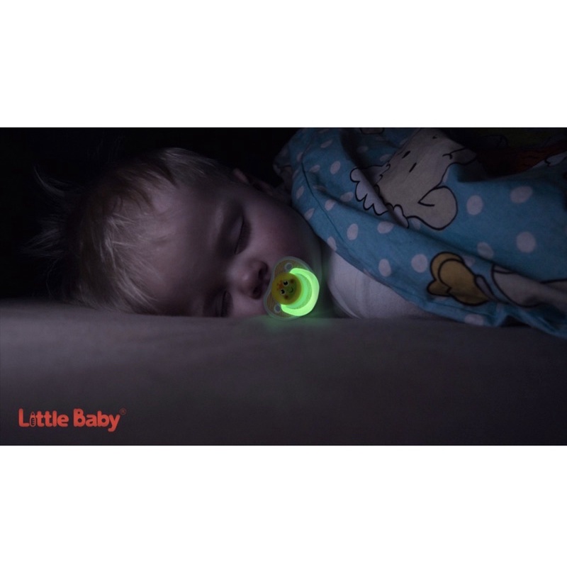 Little Baby Empeng Bayi Glow in The Dark 0m+ (Orthodontic Pacifier)