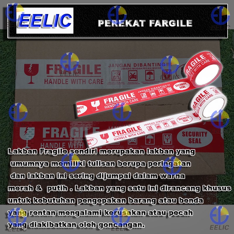 

EELIC LAB-F48MM isi 1 pcs Lakban Fragile Perekat Yang kuat Anti Air Dan Tahan Lama
