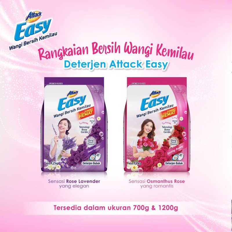 Attack Easy Detergent Powder 1200gr