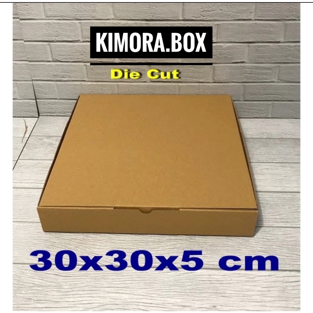 

KARDUS/KARTON/BOX UK.30x30x5 cm ..model kardus pizza