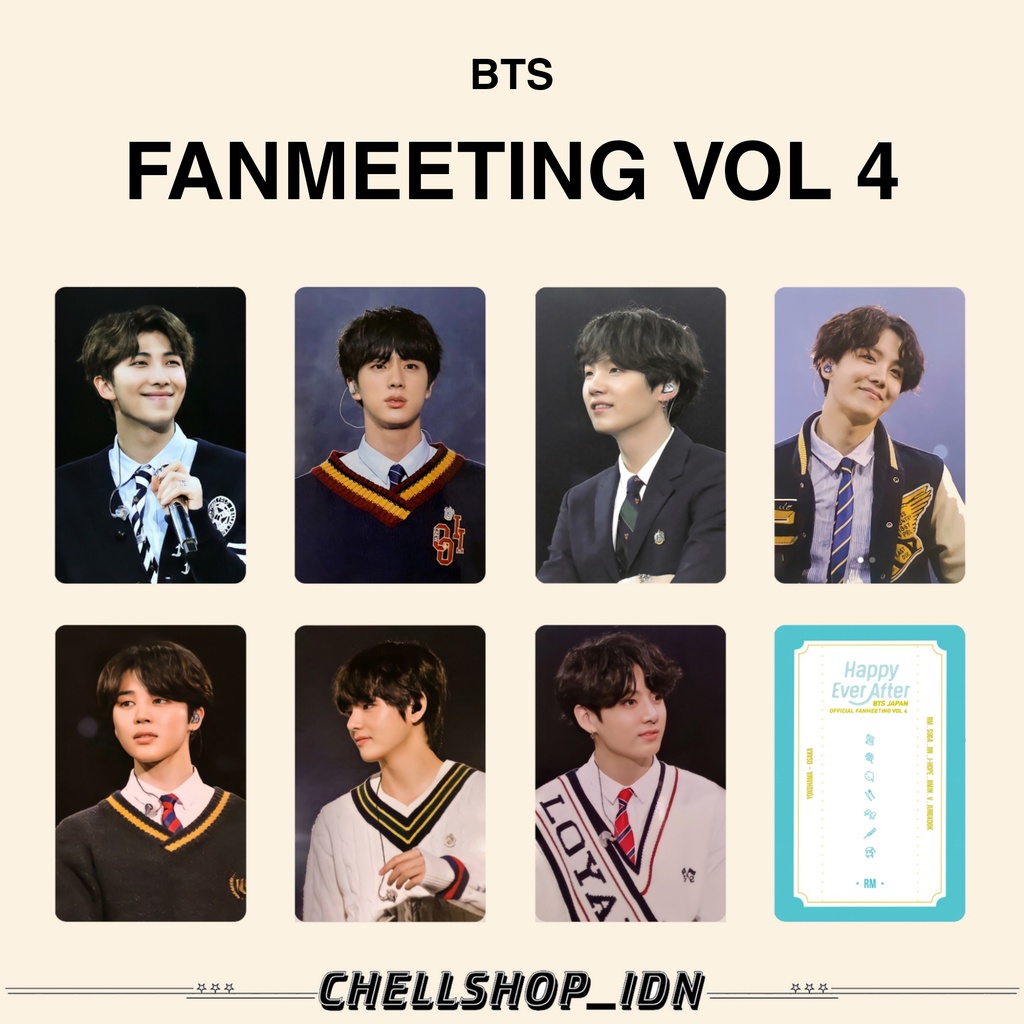 PHOTOCARD BTS FANMEETING VOL.4