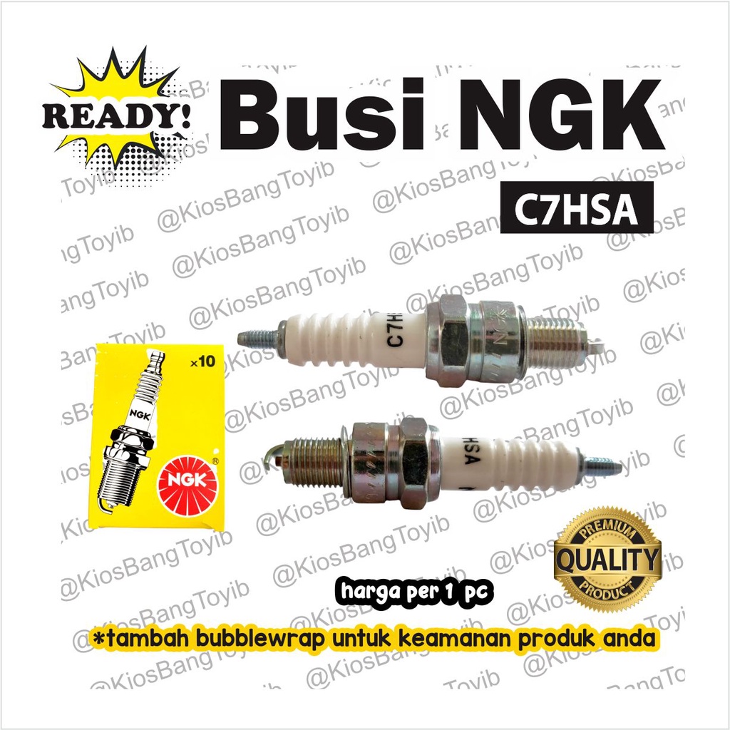 Busi Motor NGK C7 C7HSA Grand Supra X Mio Jupiter Vega FiZR