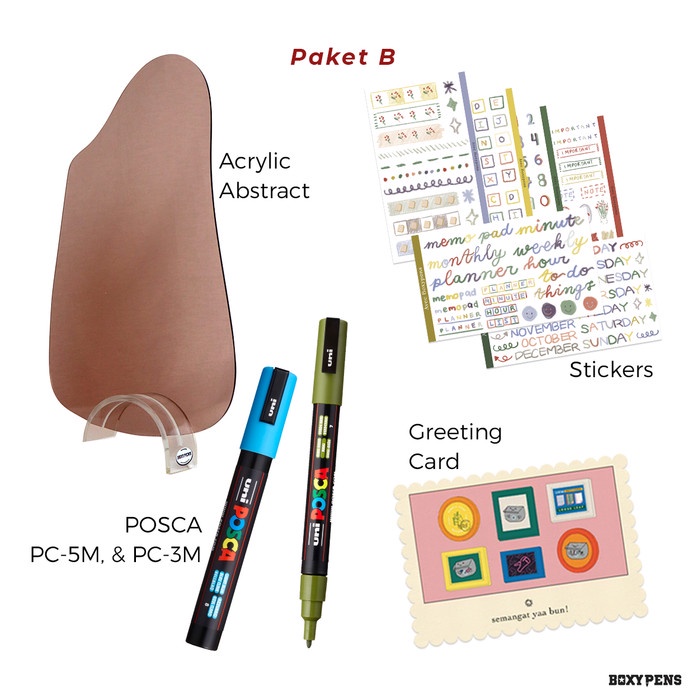 

BOXYPENS ABSTRACT ACRYLIC PACKAGE - B