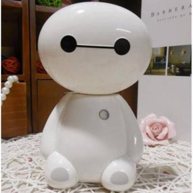 PRODUK- LAMPU LED MEJA KARTUN BAYMAX BELAJAR MEJA CHARGER CHARGING MODE LUCU KARAKTER UNIK KADO - HC
