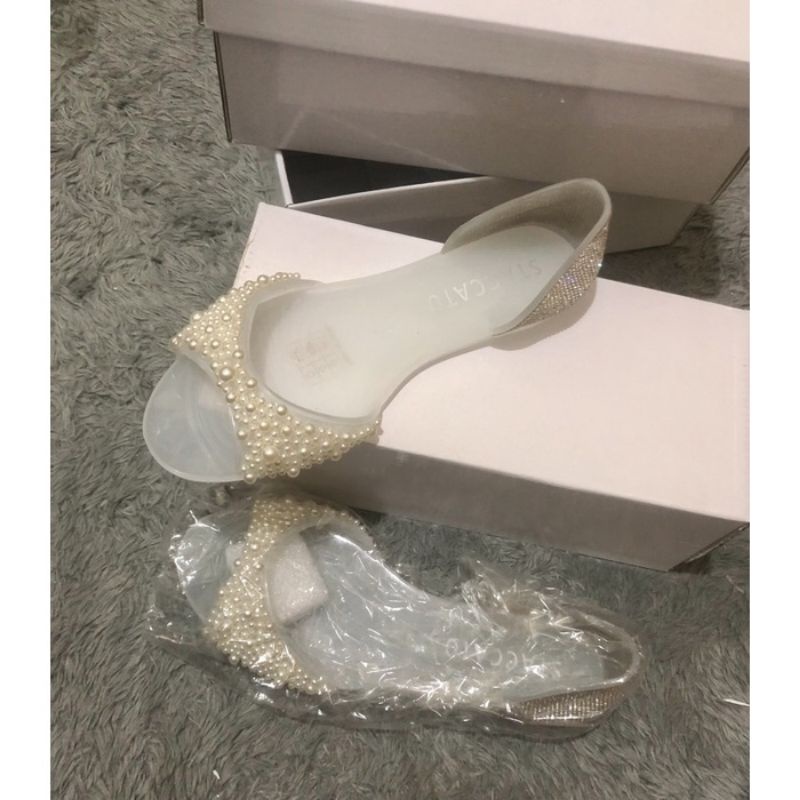 READY Staccato Jelly Shoes White Sale 70 % Original Store