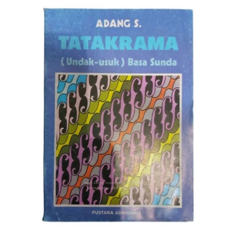 Jual Buku Tata Krama ( undak usul ) basa Sunda Adang s Shopee