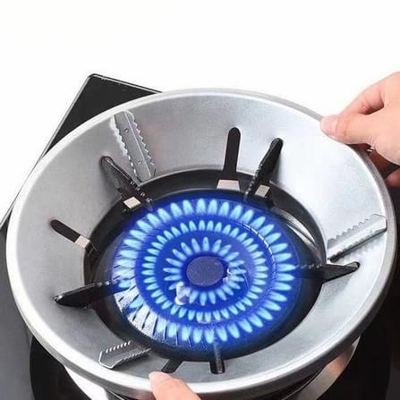 Tatakan Kompor Gas Anti Angin / Cover Tungku Dudukan Hemat Gas