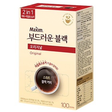 

Maxim Original Soft Black 2in1 Coffee 2.7 Gr Per Stick Hand Carry Kopi Korea