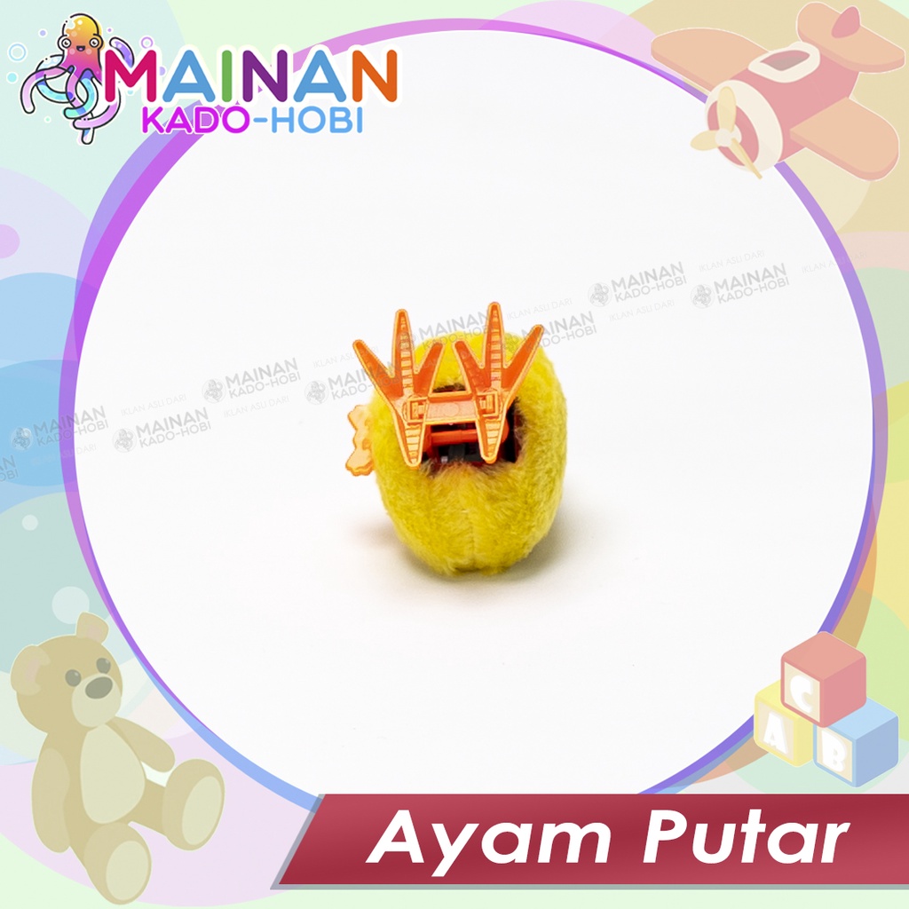 MAINAN ANAK MINIATUR BONEKA AYAM CHICKEN PUTAR